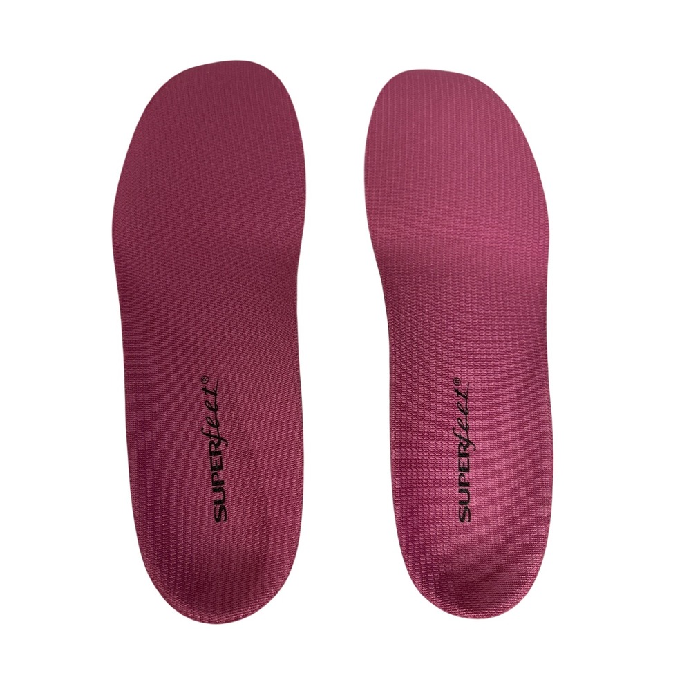 SUPERFEET Size D Pink Berry Heritage Arch Support Comfort Shoe Insoles Orthotic